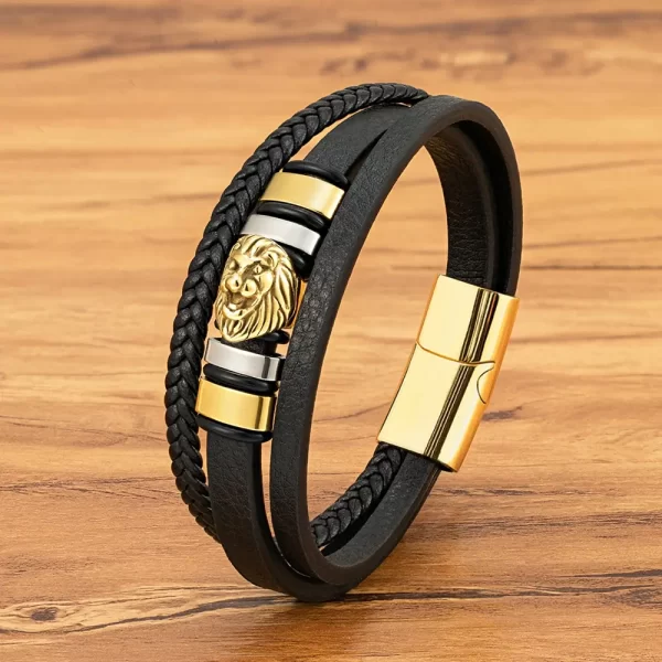 Pulsera De Cuero León - PAGO ANTICIPADO