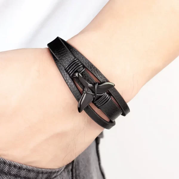 Pulsera De Cuero Multicorrea Ala - PAGO ANTICIPADO - Imagen 3