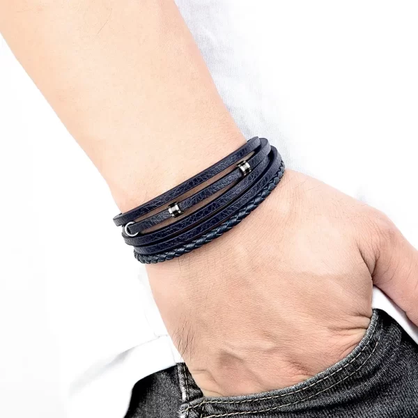 Pulsera De Cuero Multicorreas - PAGO ANTICIPADO - Imagen 6