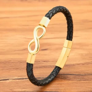 Pulsera Lazo De Cuero Infinito - PAGO ANTICIPADO