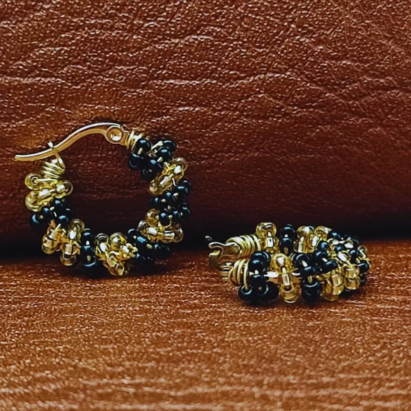 Candonga Pequeña Entorchada Color y Dorado - Imagen 17