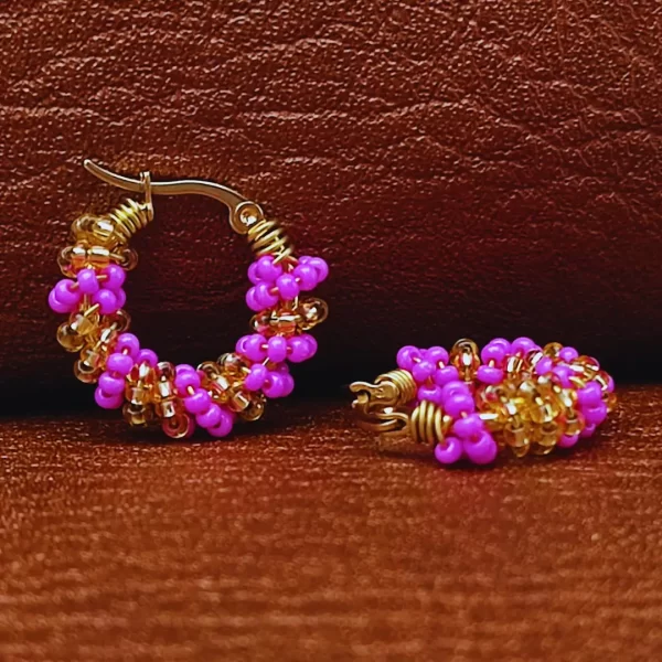 Candonga Pequeña Entorchada Color y Dorado - Imagen 15