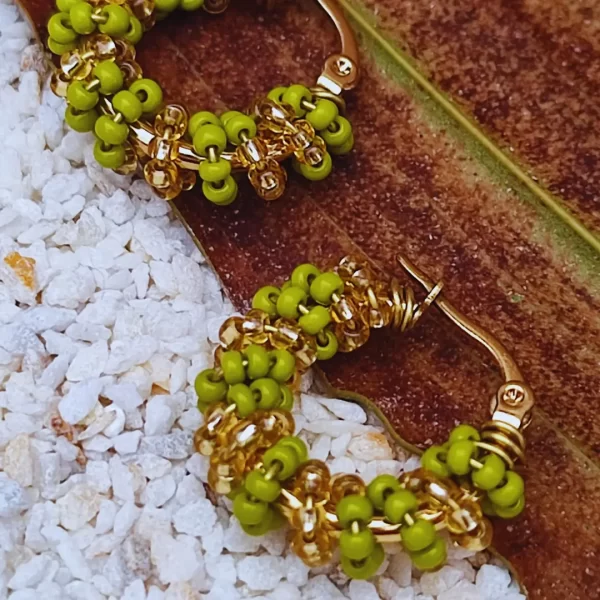 Candonga Pequeña Entorchada Color y Dorado - Imagen 10