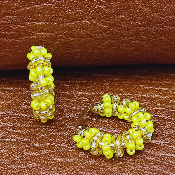 Candonga Pequeña Entorchada Color y Dorado - Imagen 4