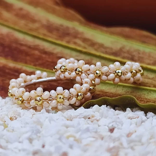 Candonga Mediana En Plata Flor Aeria - Imagen 4